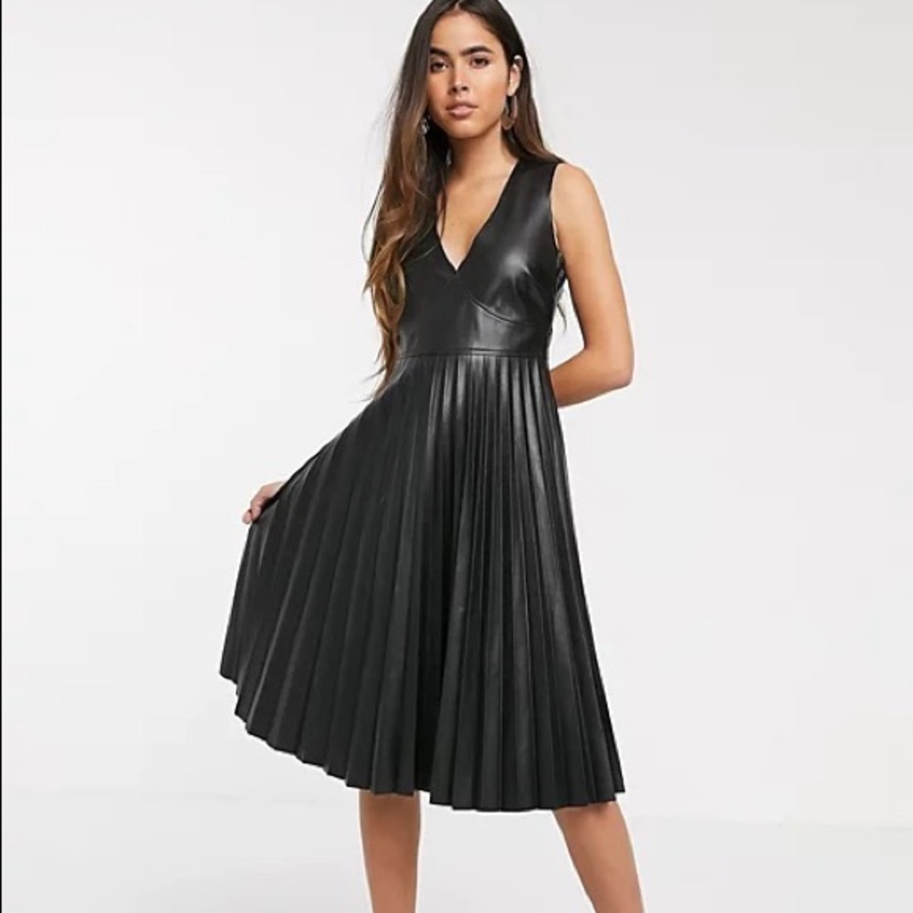 Leather dress